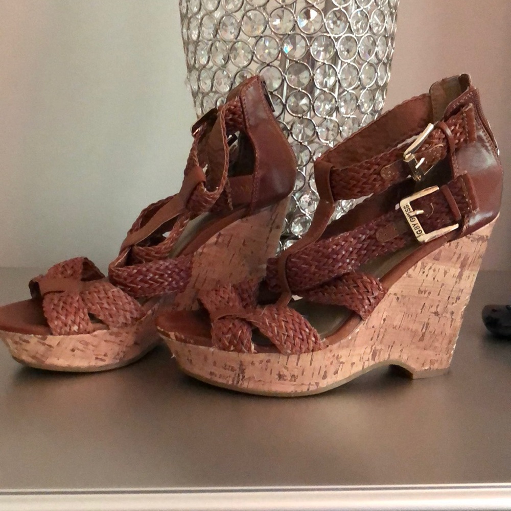 G by Guess Brown Wedges
